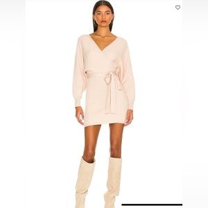 Revolve Deena Sweater Dress Woman Sz M Brand new with tags Pink/Nude